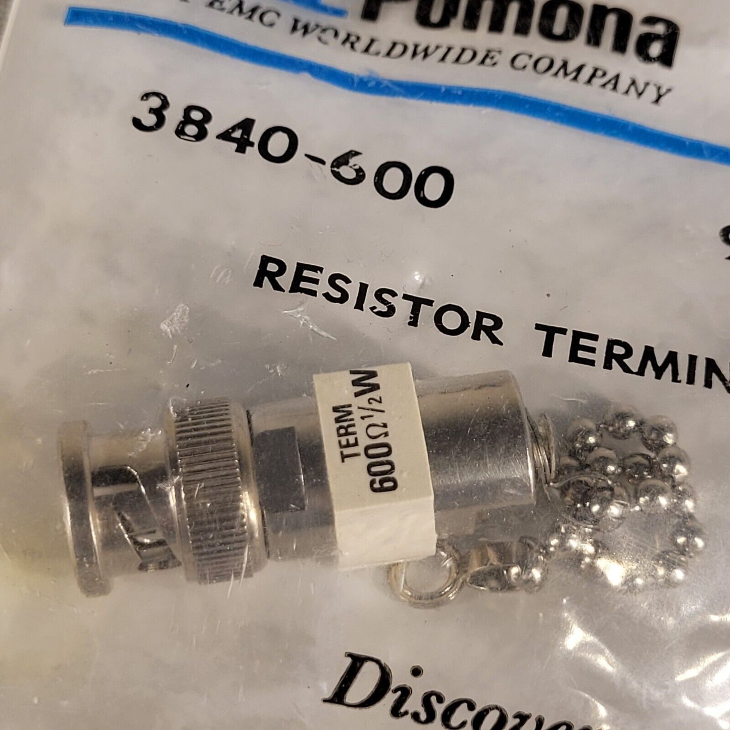 ITT Pomona 3840-600 9222G RF BNC Resistor Termination 600ohm 1/2W