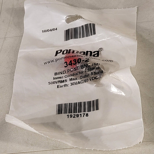 Pomoma 3430-2 Red  Bind Post BNC To Banana Plug 1929178