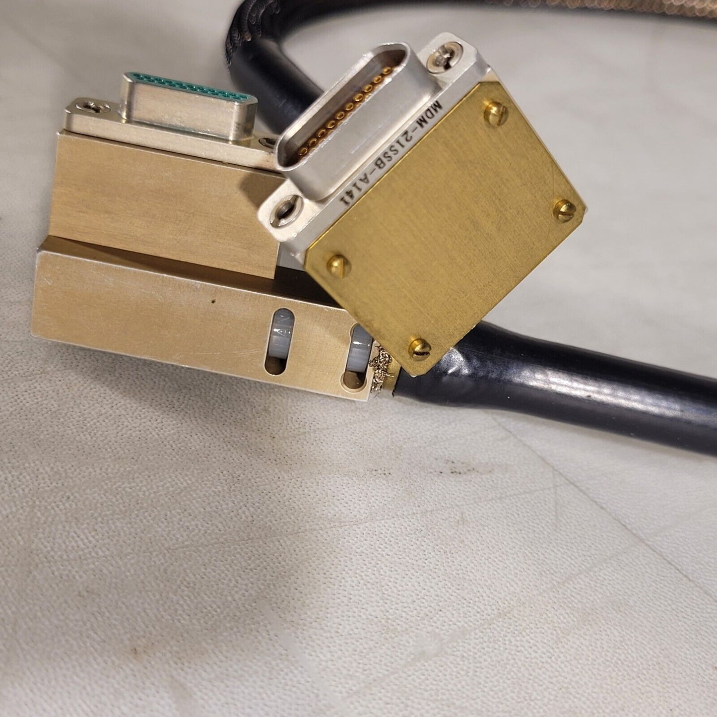 Cannon ITT MDM-21PSB-A142 D-Sub Micro 21-Pin Adapter Male To Female Cable 2ft
