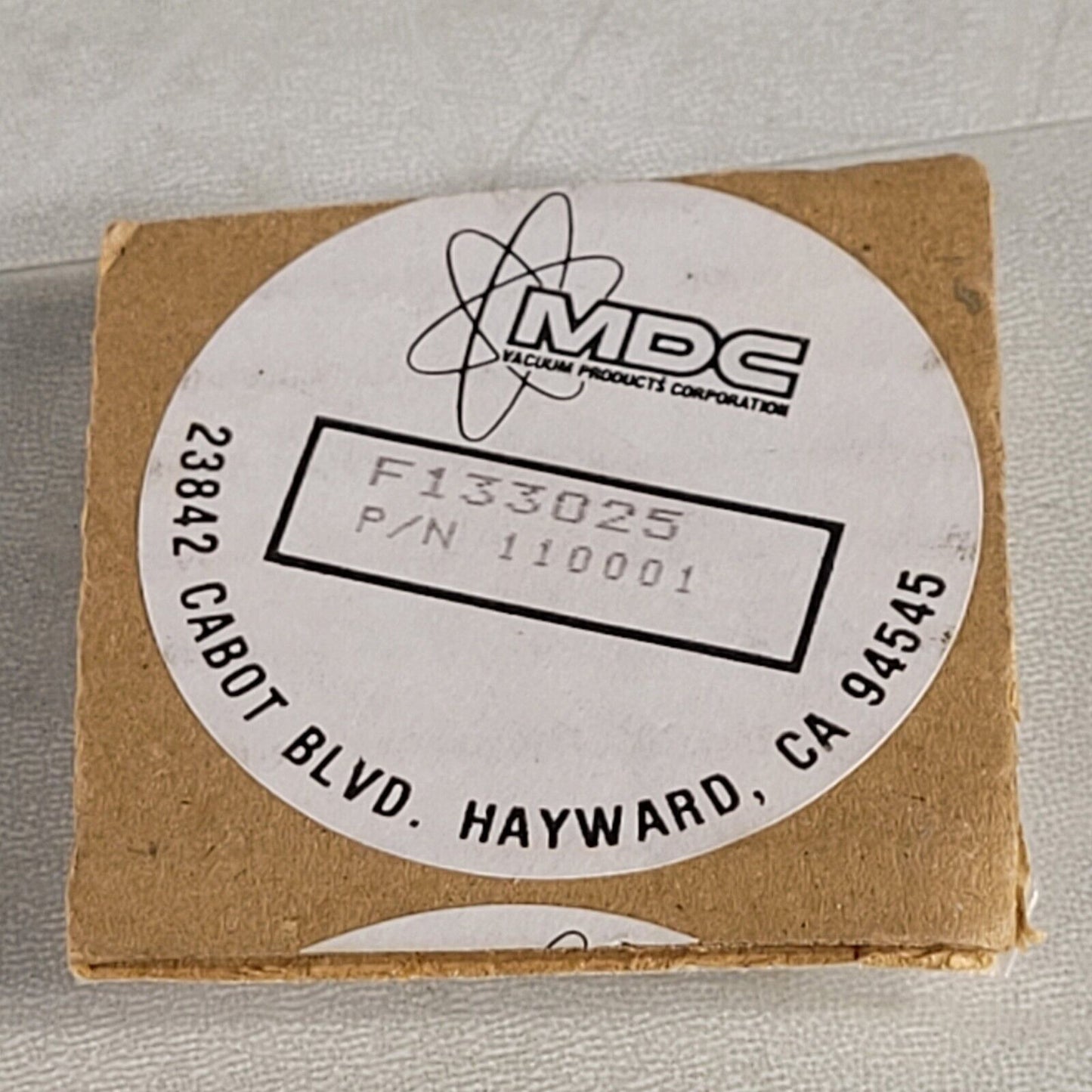 MDC 110001 Conflat 1.33" CF DN16CF 1/4" Bore High Vacuum New Old Stock Fitting