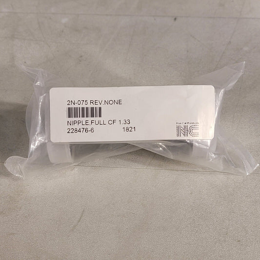 NC Nor-Cal 228476-6 1.33" CF DN16CF Full Nipple High Vacuum 2N-075 REV.NONE