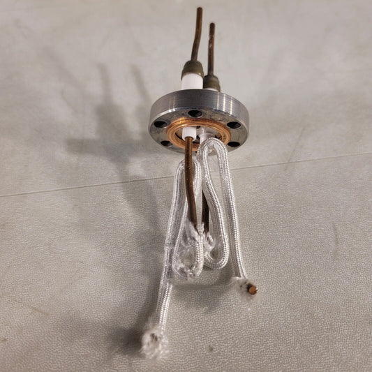 1.33" CF Conflat DN16CF Feedthrough 2-Pin High Vacuum High Voltage Stainless