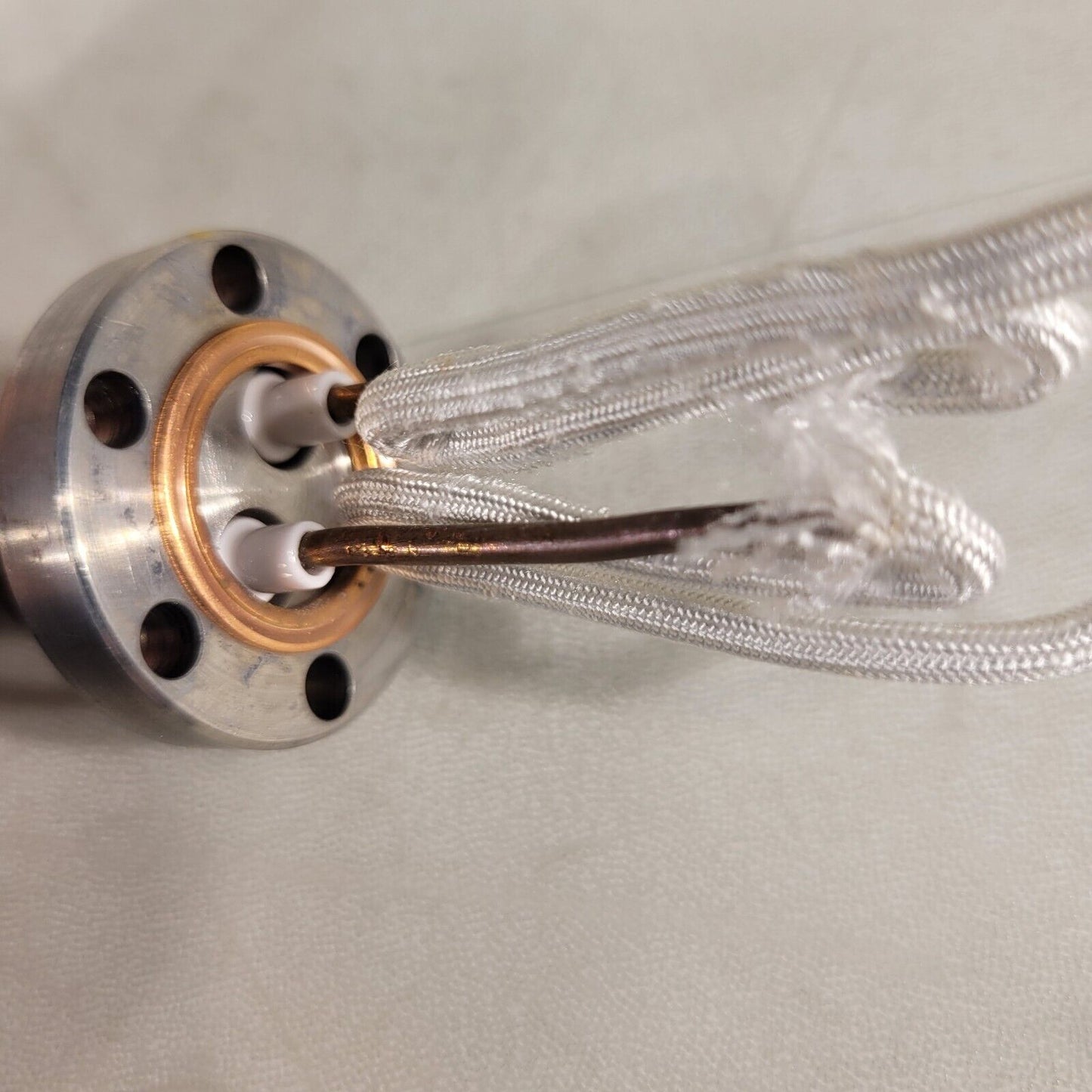 1.33" CF Conflat DN16CF Feedthrough 2-Pin High Vacuum High Voltage Stainless