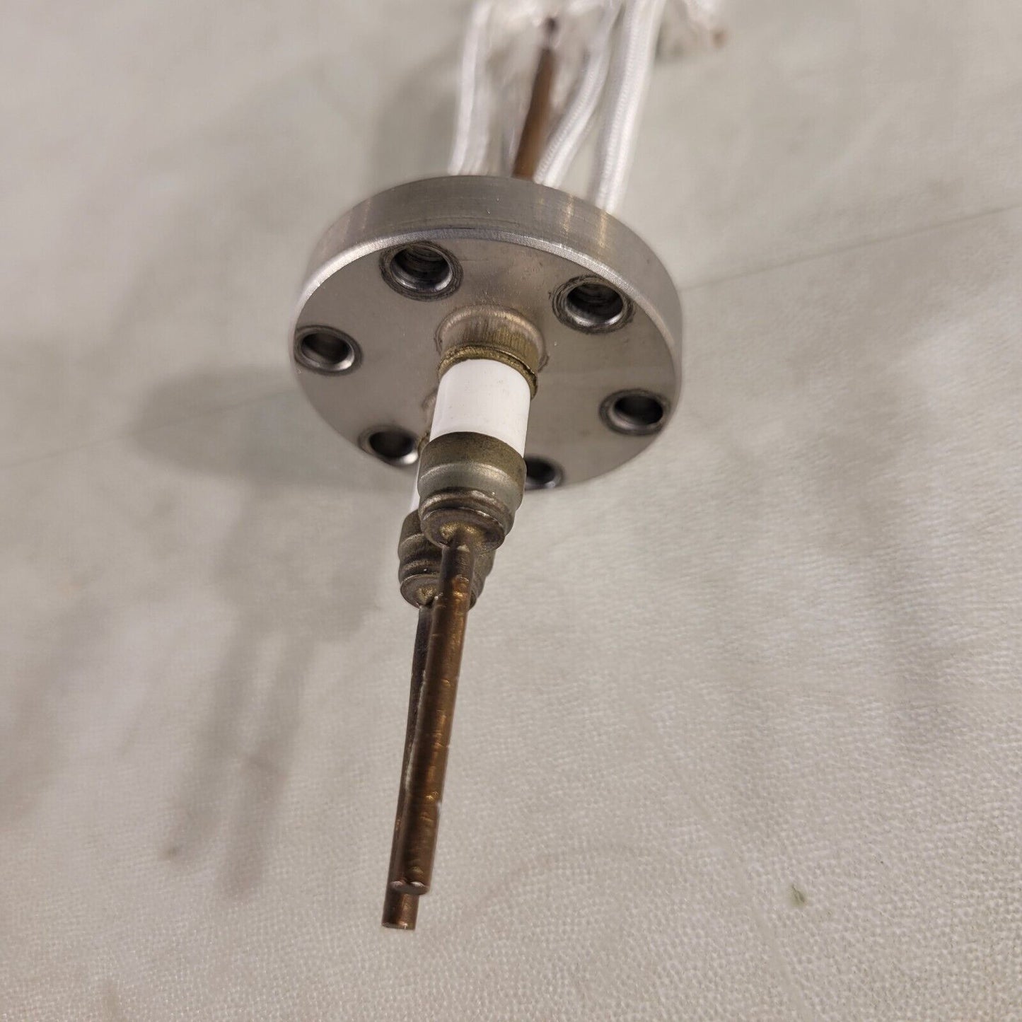 1.33" CF Conflat DN16CF Feedthrough 2-Pin High Vacuum High Voltage Stainless