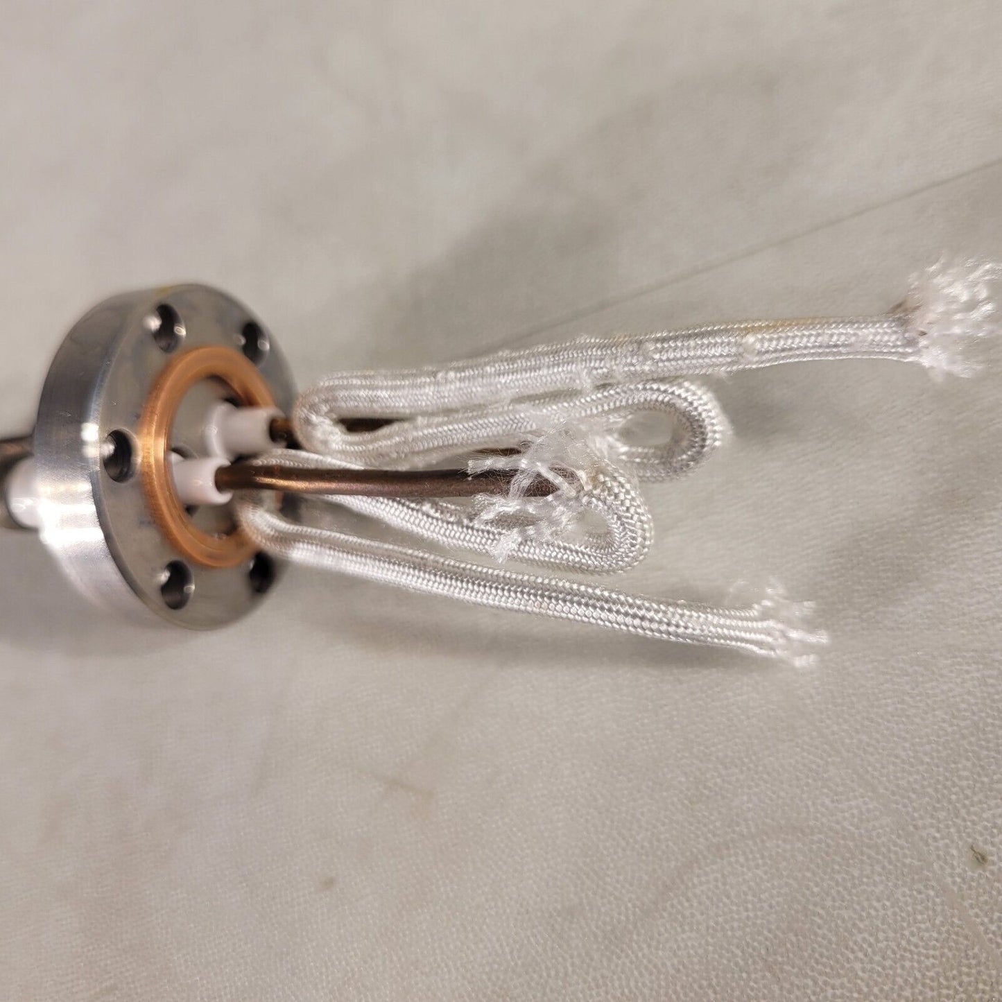 1.33" CF Conflat DN16CF Feedthrough 2-Pin High Vacuum High Voltage Stainless