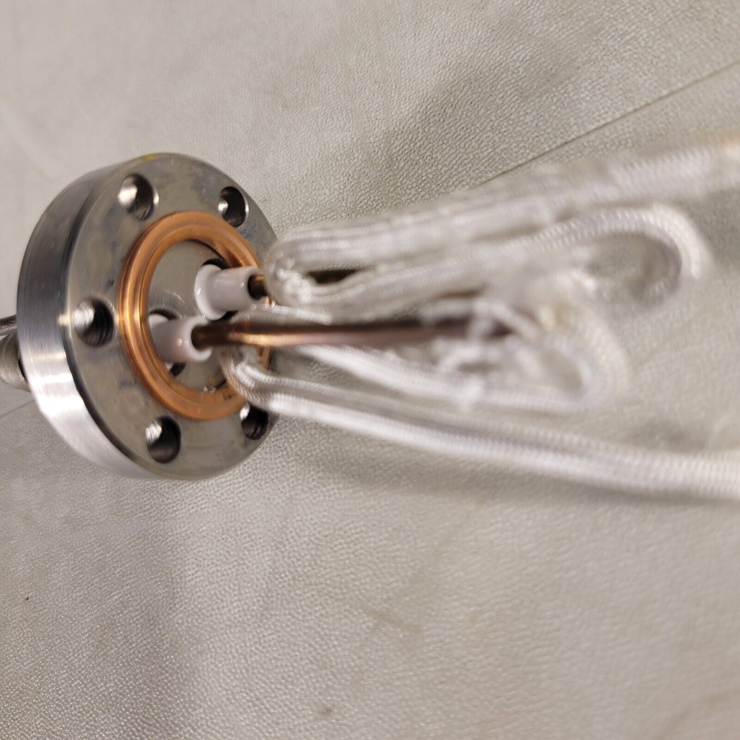 1.33" CF Conflat DN16CF Feedthrough 2-Pin High Vacuum High Voltage Stainless