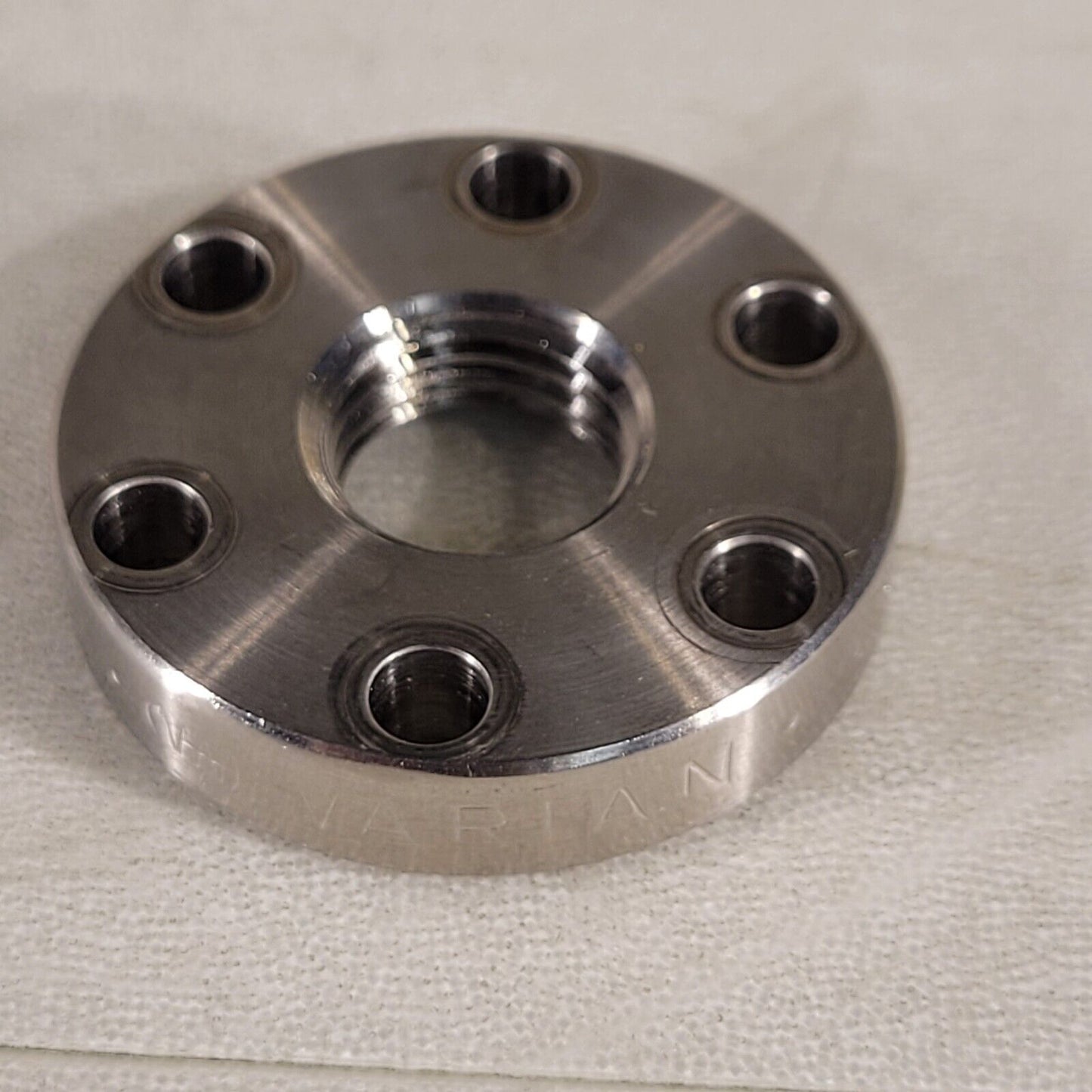 Varian 1.33" CF Conflat DN16CF Threaded Adapter 1/2" SS High Vacuum