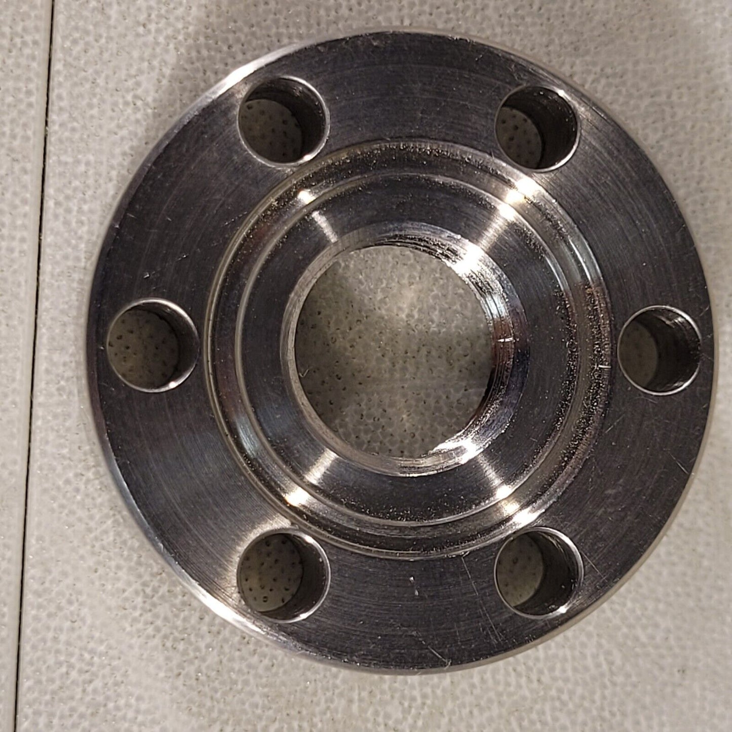 Varian 1.33" CF Conflat DN16CF Threaded Adapter 1/2" SS High Vacuum