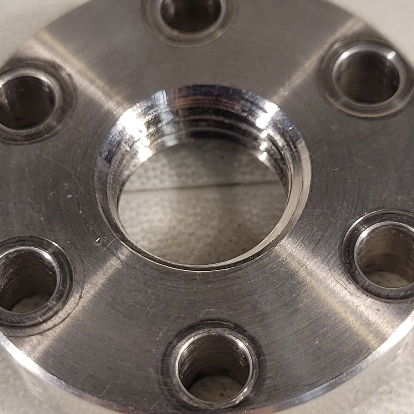 Varian 1.33" CF Conflat DN16CF Threaded Adapter 1/2" SS High Vacuum