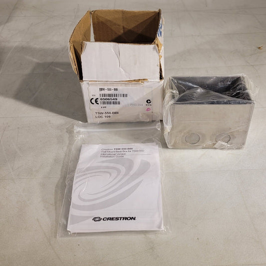 Creston TSW-550-BBI Wall Mount Back Box 4x3×3" For Class 2 Wiring