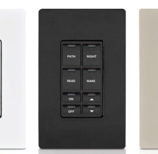Crestron C2N-DB8B Decorator Keypad, 8-Buttons, Black Smooth