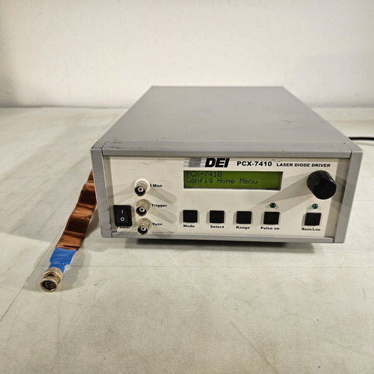 Directed Energy DEI PCX-7410 10A CW/QCW Laser Diode Driver Current Source BNC