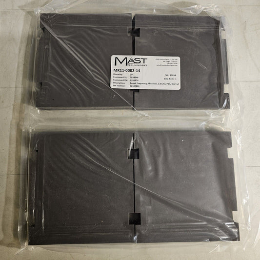 Mast MR11-0002-14 2GHz Tuned Frequency Absorber Die Cut PSA 20dB Atten 20-pack