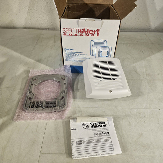 Honeywell System Sensor SpectrAlert SPW White Wall Speaker New In Box NOS