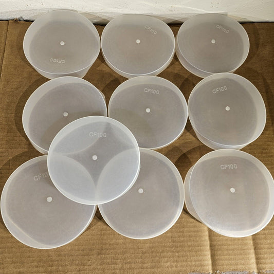 DN100CF 6" CF Conflat Flange Protector Cap Knife Edge Cover Plastic PE 10-Pack