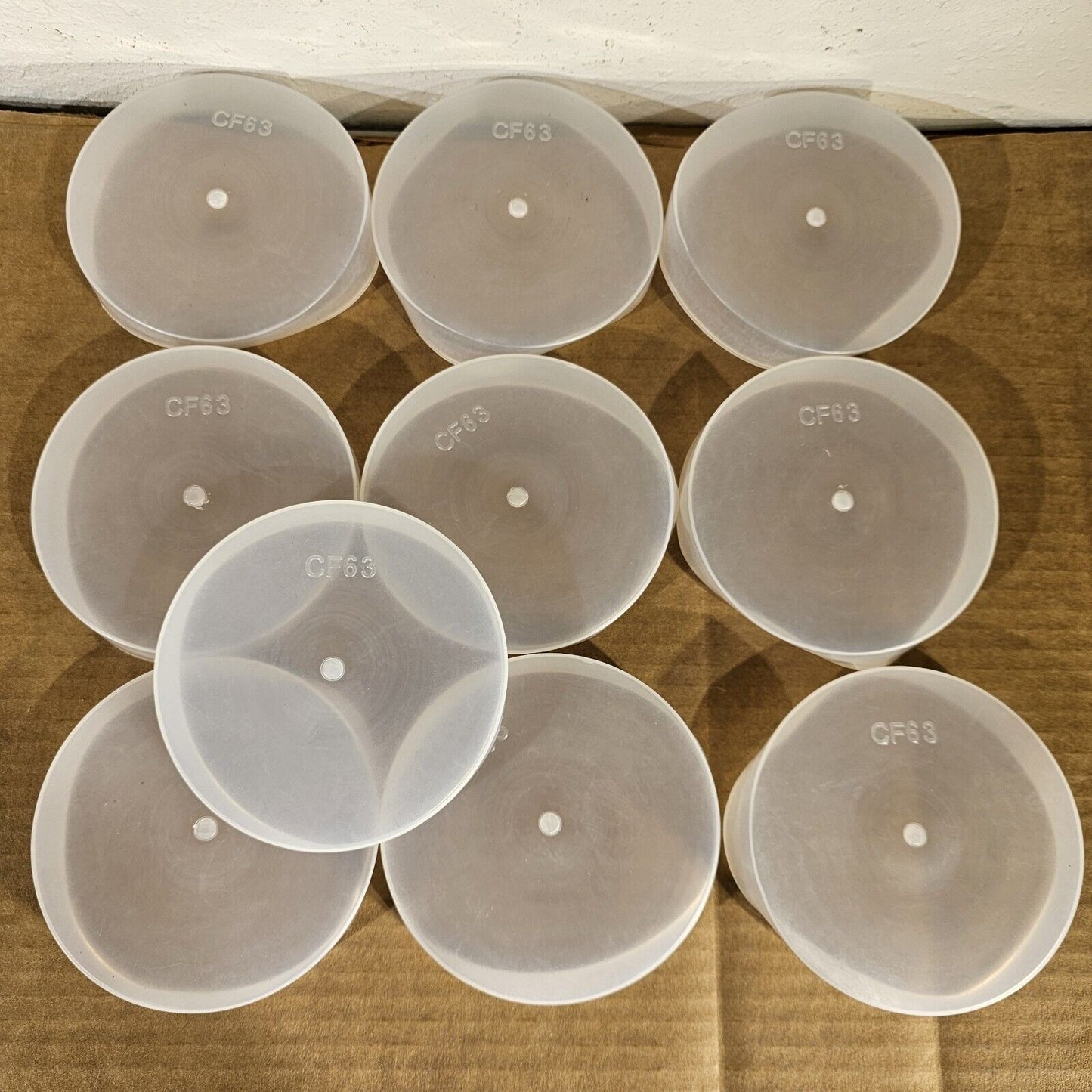 DN63CF 4.5" CF Conflat Flange Protector Cap Knife Edge Cover Plastic PE 10-Pack