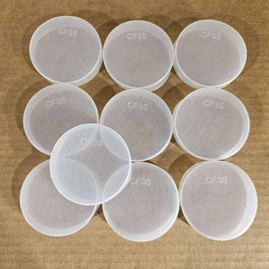 DN35CF 2.75" CF Conflat Flange Protector Cap Knife Edge Guard Plastic PE 10-Pack