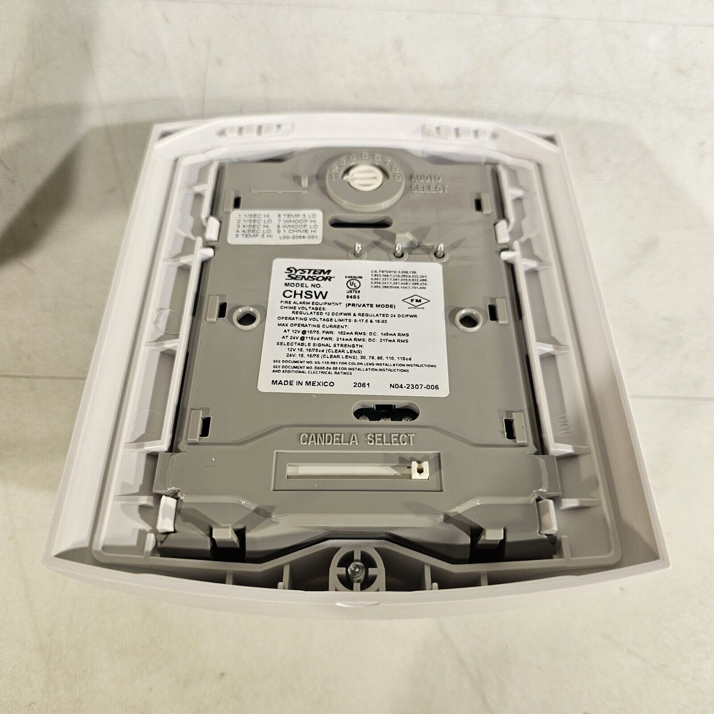 System Sensor SpectrAlert CHSW Chime/Strobe STD CD White Fire Alarm Honeywell