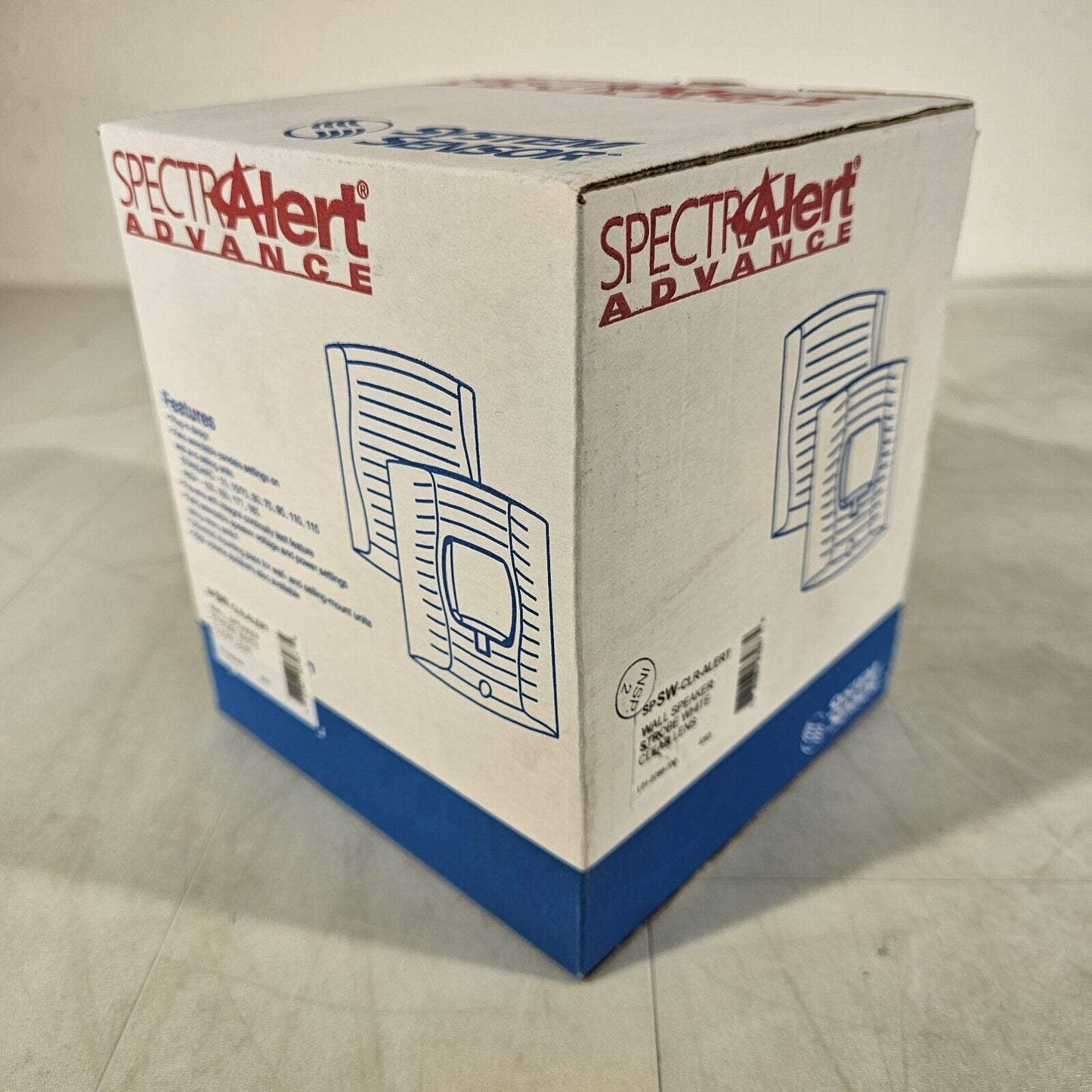 System Sensor SPSW-CLR-ALERT White Wall Speaker Strobe Fire Alarm Honeywell