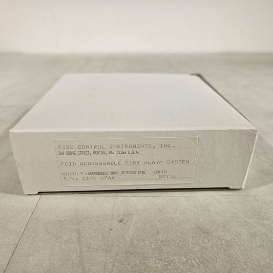 FCI Gamewell Addressable Smoke Detector Base CPD-ID 1100-0766 Fire Alarm System