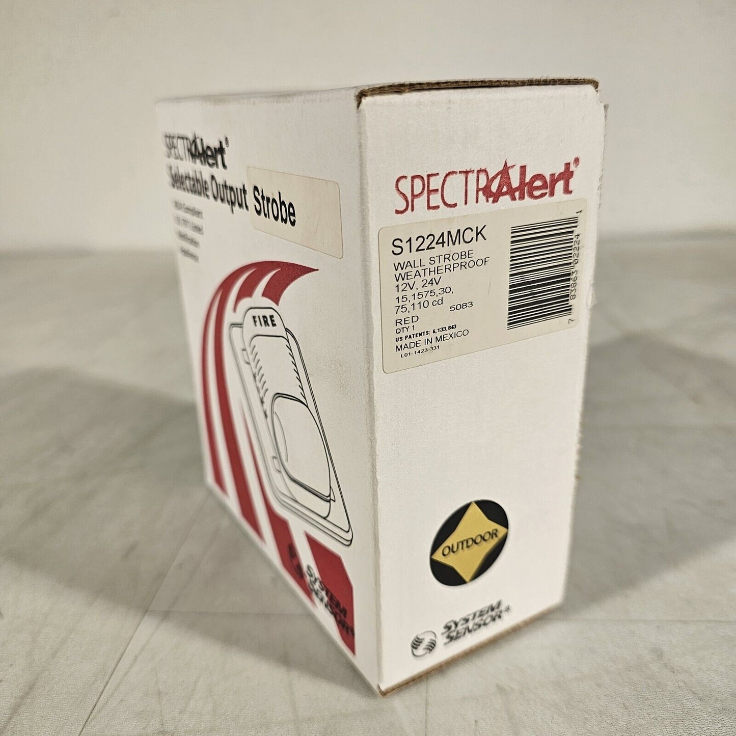System Sensor SpectrAlert S1224MCK 12V 24V Weatherproof Output Strobe Honeywell