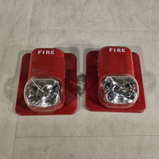 Lot Of 2 Used System Sensor SpectrAlert S1224MCK Weatherproof Output Strobe