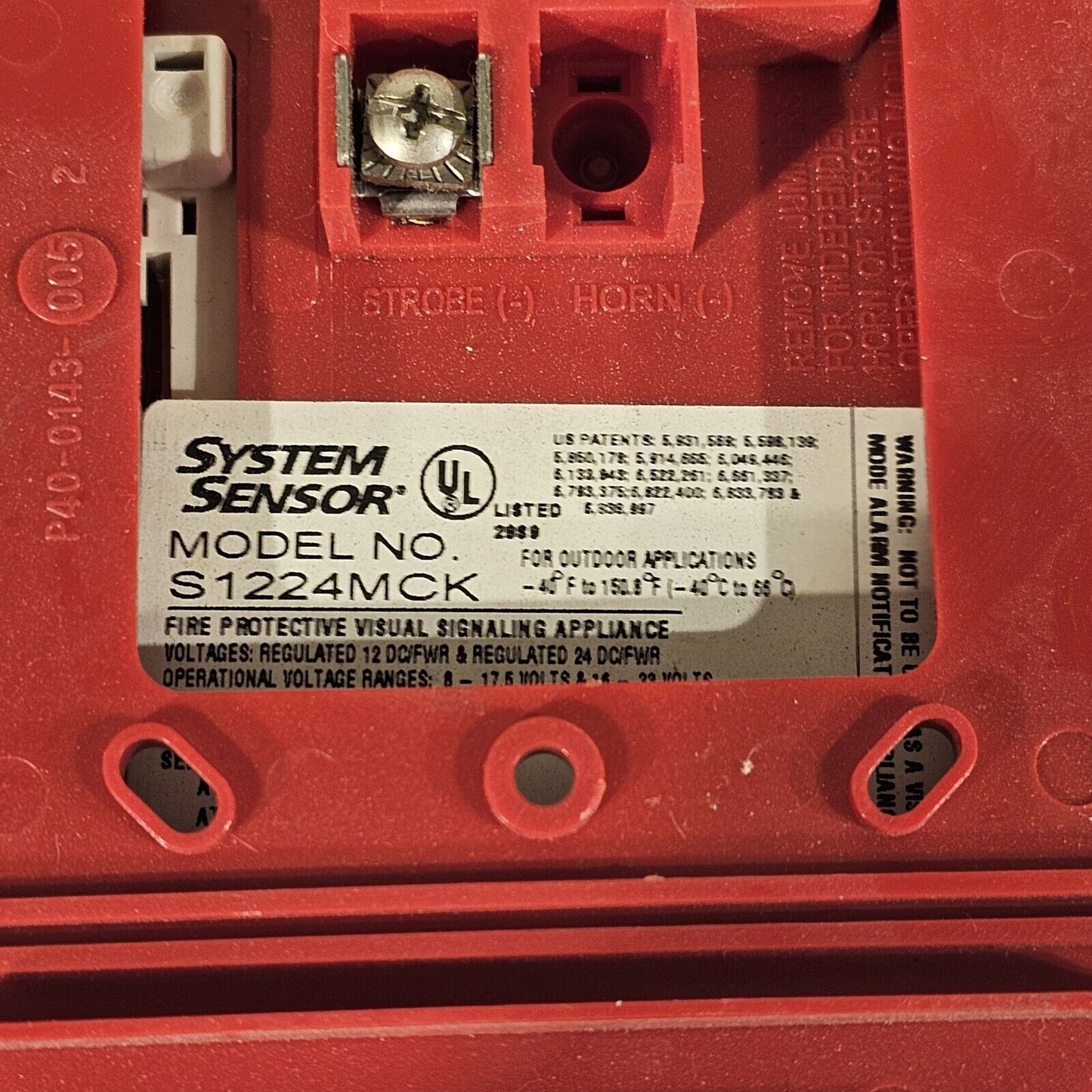 Lot Of 2 Used System Sensor SpectrAlert S1224MCK Weatherproof Output Strobe