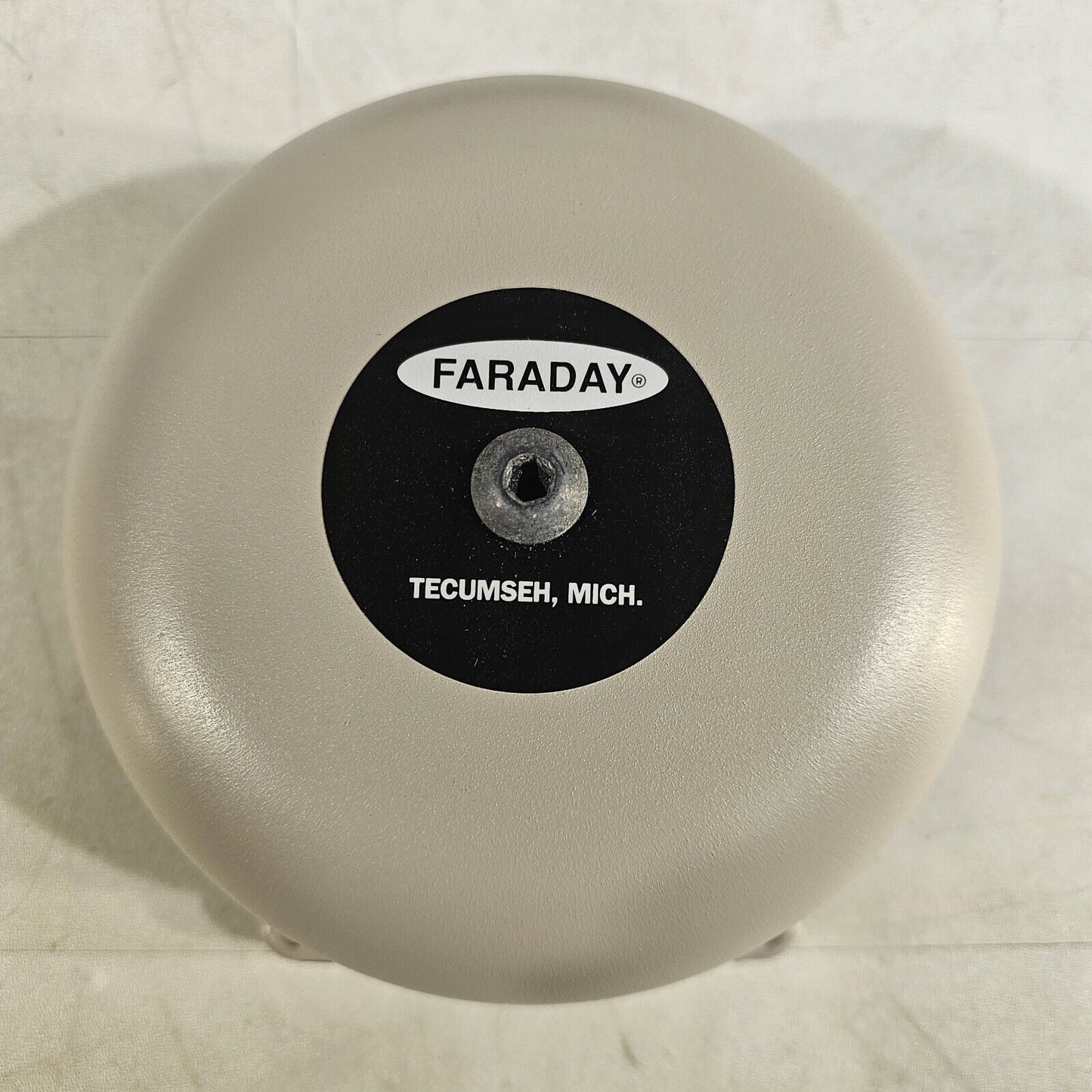Faraday FOS Vibrating Bell w/ 6" Gong 24 VAC Gray 4436B-6-15-24-60 Vintage Fire