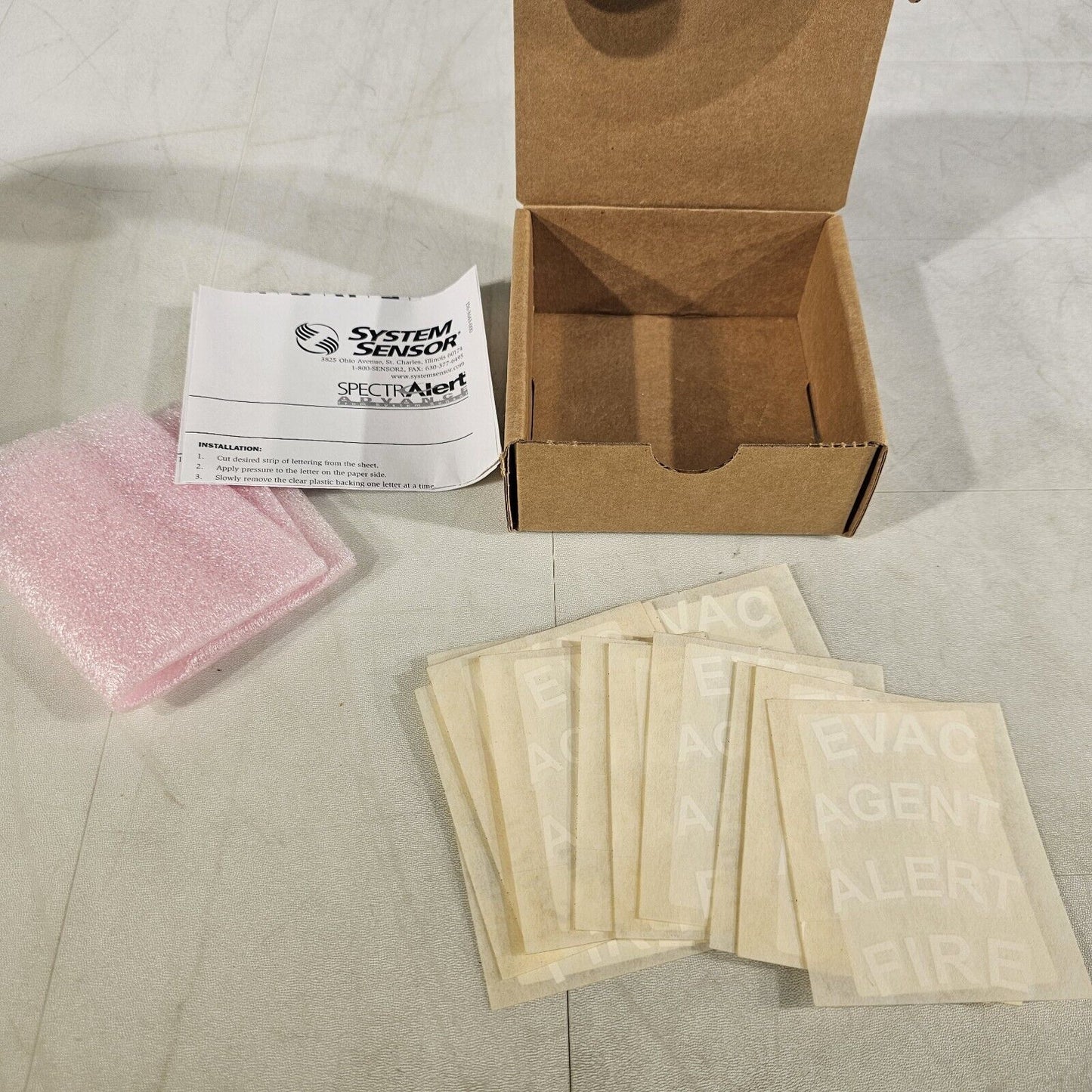 System Sensor DECAL-WC White Ceiling Decals for SpectrAlert Honeywell ...