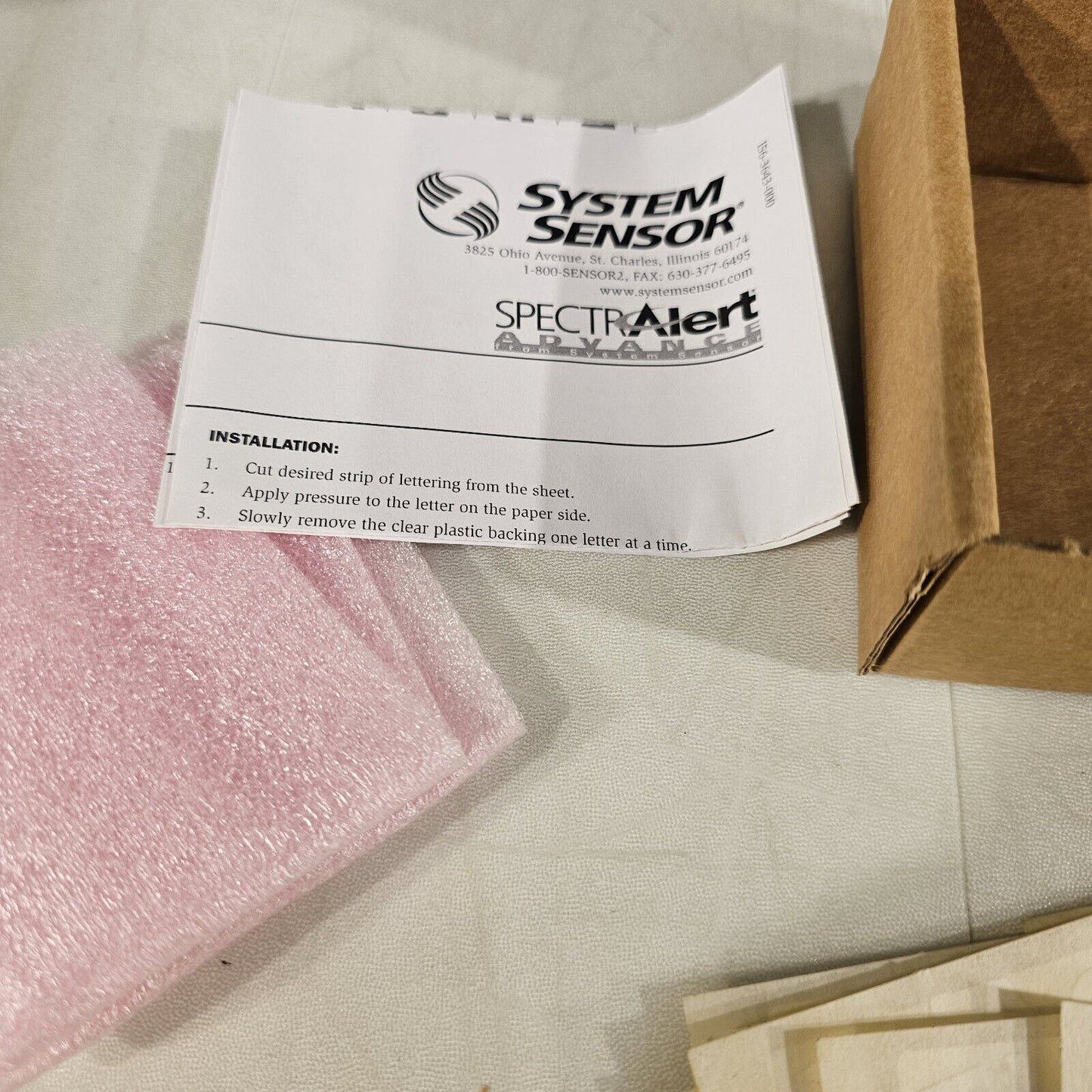 System Sensor DECAL-WC White Ceiling Decals for SpectrAlert Honeywell ...