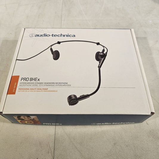 Audio-Technica PRO 8HEx Hypercardioid Dynamic Headworn Microphone Black Complete