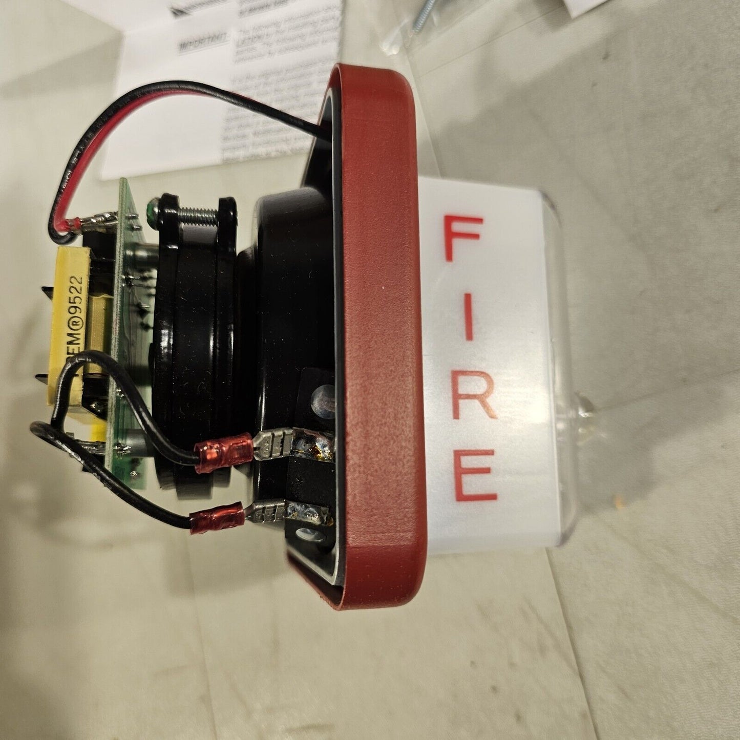 Faraday FOS 2607L-W-14-70V Flush Speaker Strobe Candela Red Fire Alarm NOS 2607