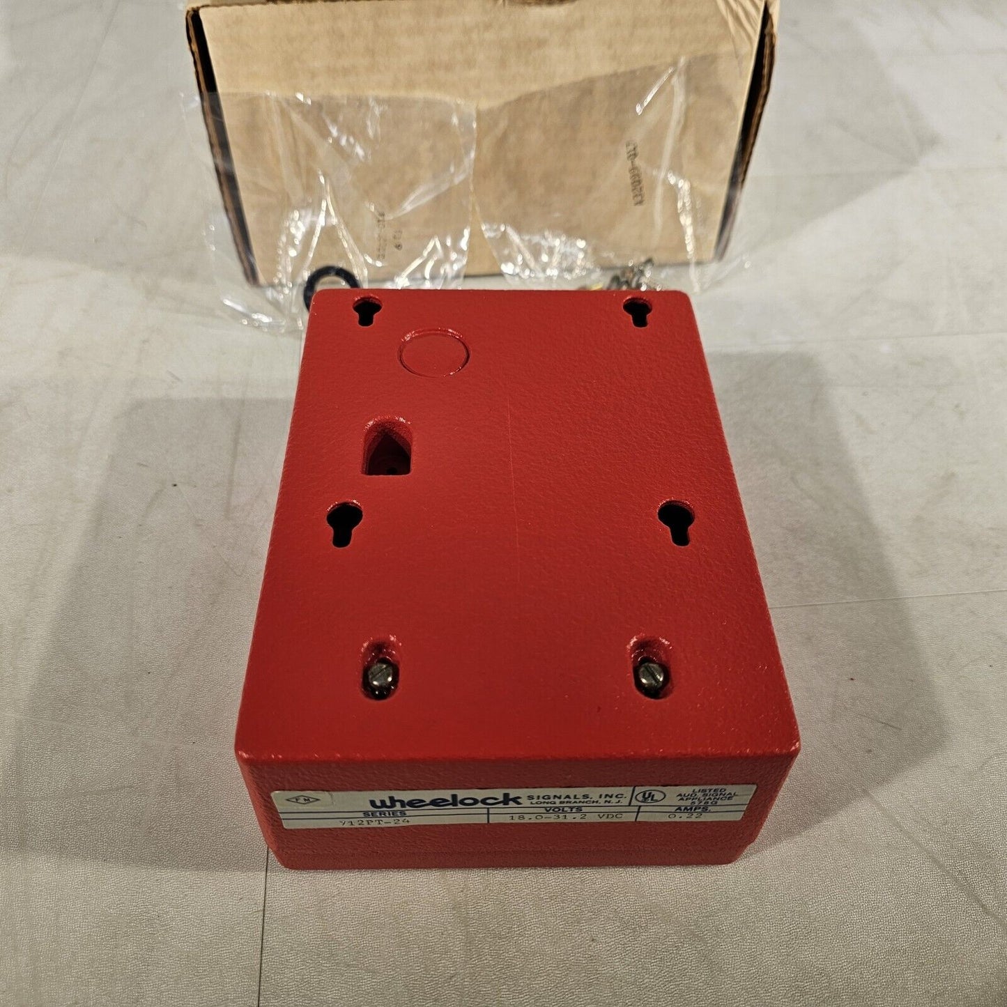 Wheelock 712PT-24 Chime Fire Alarm Vintage