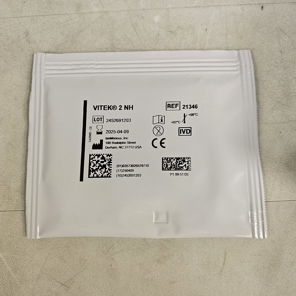 BioMerieux Vitek 2 NH Test Kit Reagent Card 21346 - 1 Card – Lab ...