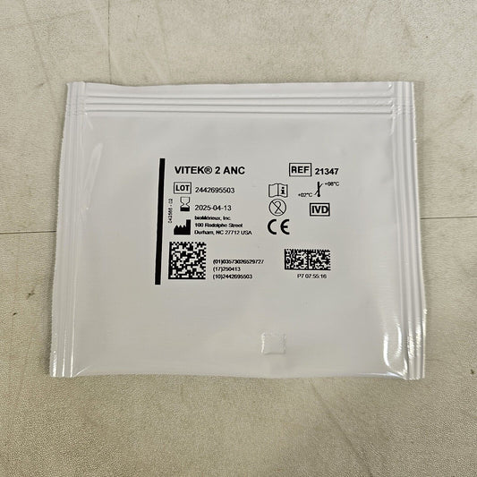 BioMerieux Vitek 2 ANC Test Kit  Reagent Card 21347 - 1 Card