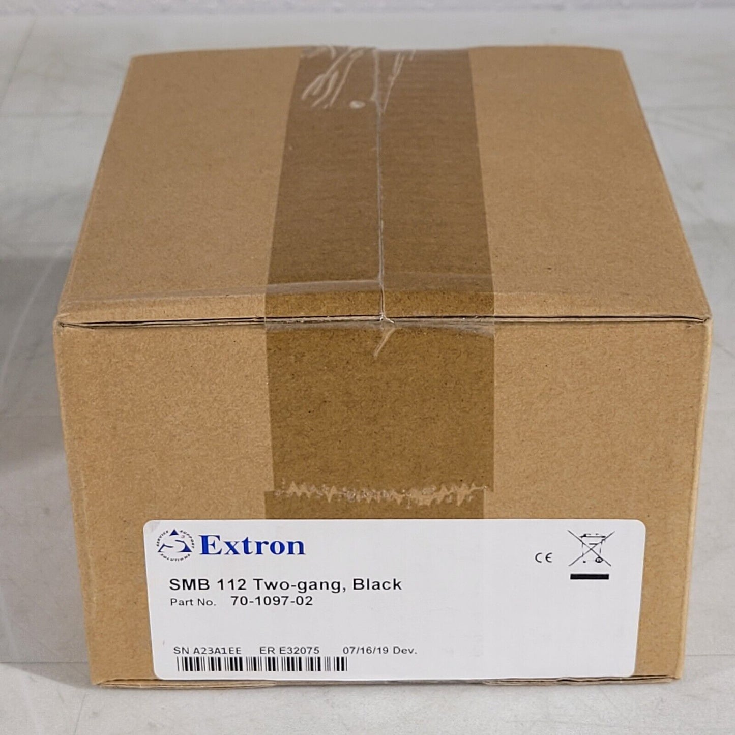 Extron 70-1097-02 SMB 112 Two-gang Black Surface Mount Boxes