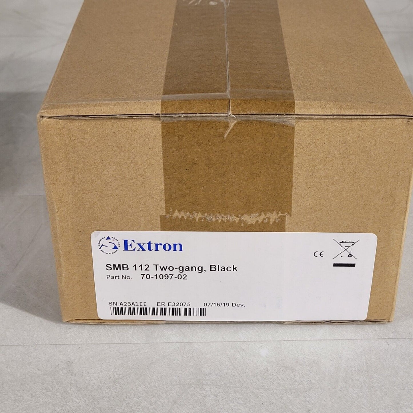 Extron 70-1097-02 SMB 112 Two-gang Black Surface Mount Boxes