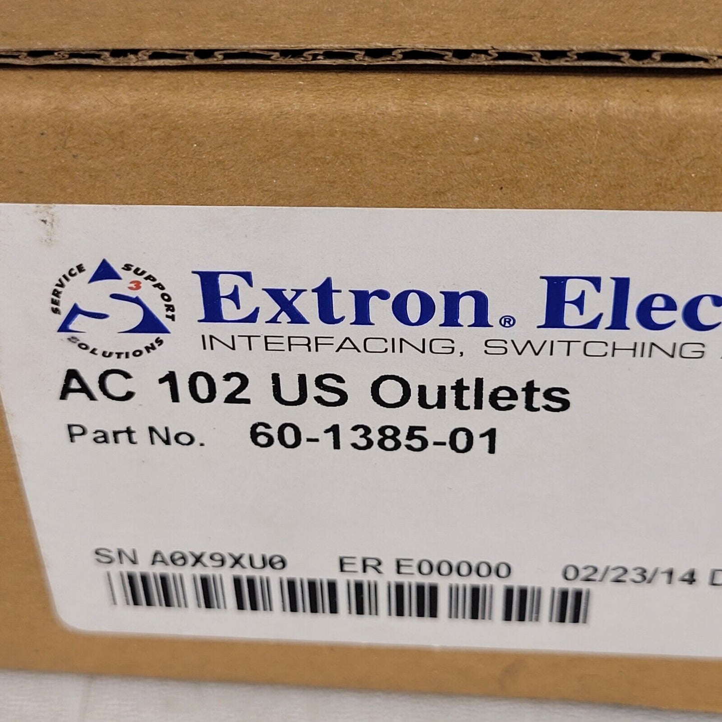Extron 60-1385-01 Electronics AC 102 US Outlets Powe Module