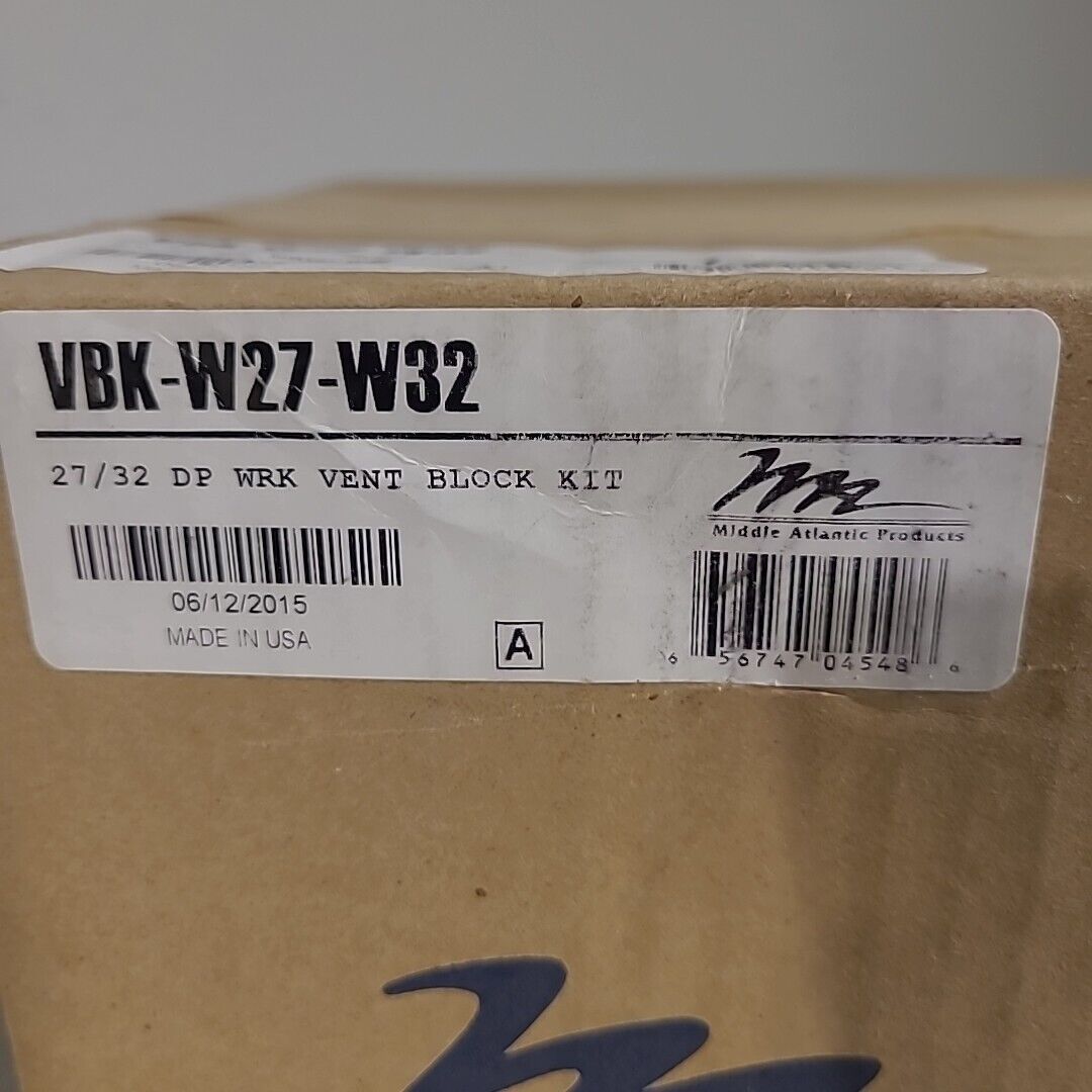 Middle Atlantic VBK-W27-W32 Vent Blocker Kit For 27" And 32" Deep WRK Series