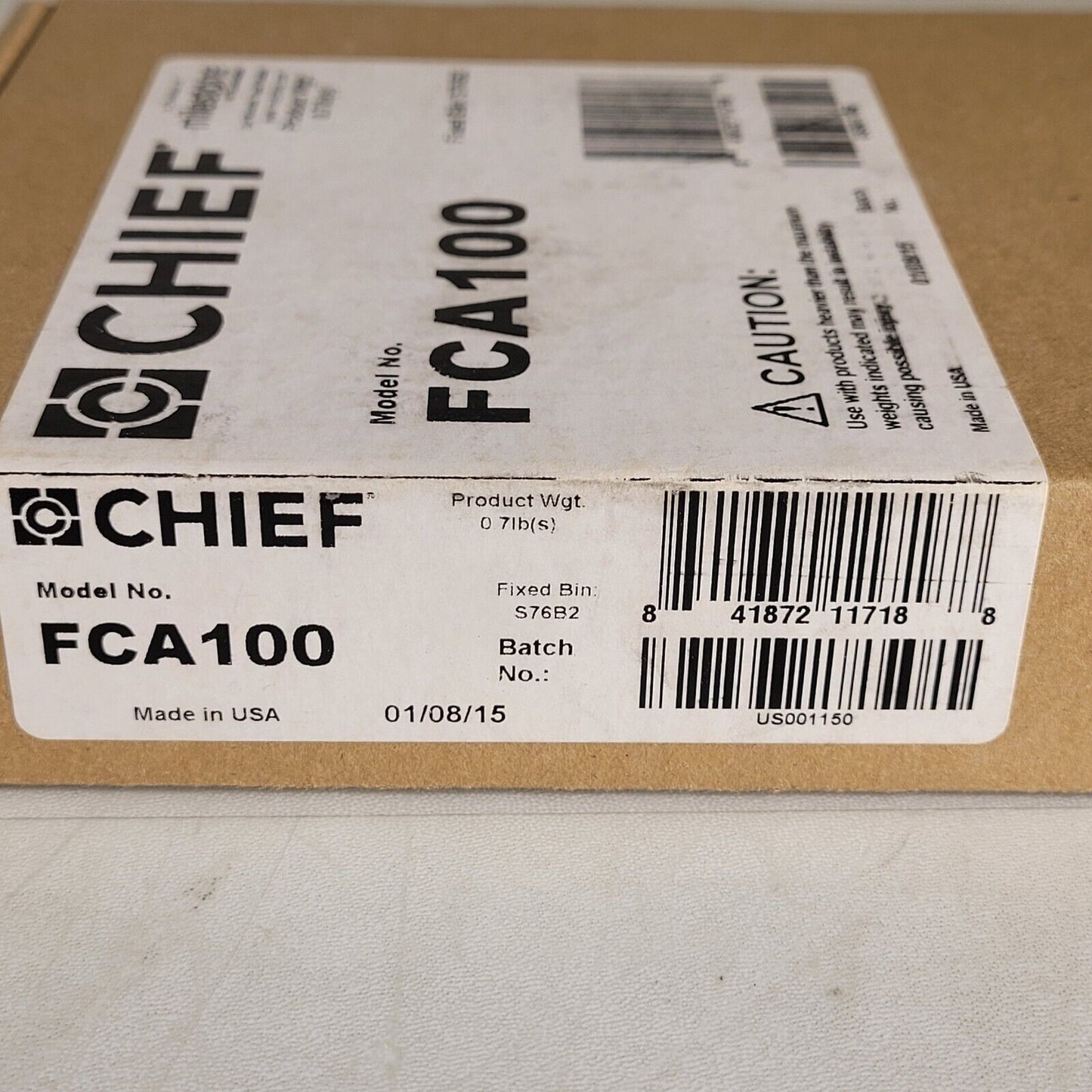 FCA100 Chief FUSION CAT5, Surge-CPU Mount Adapter