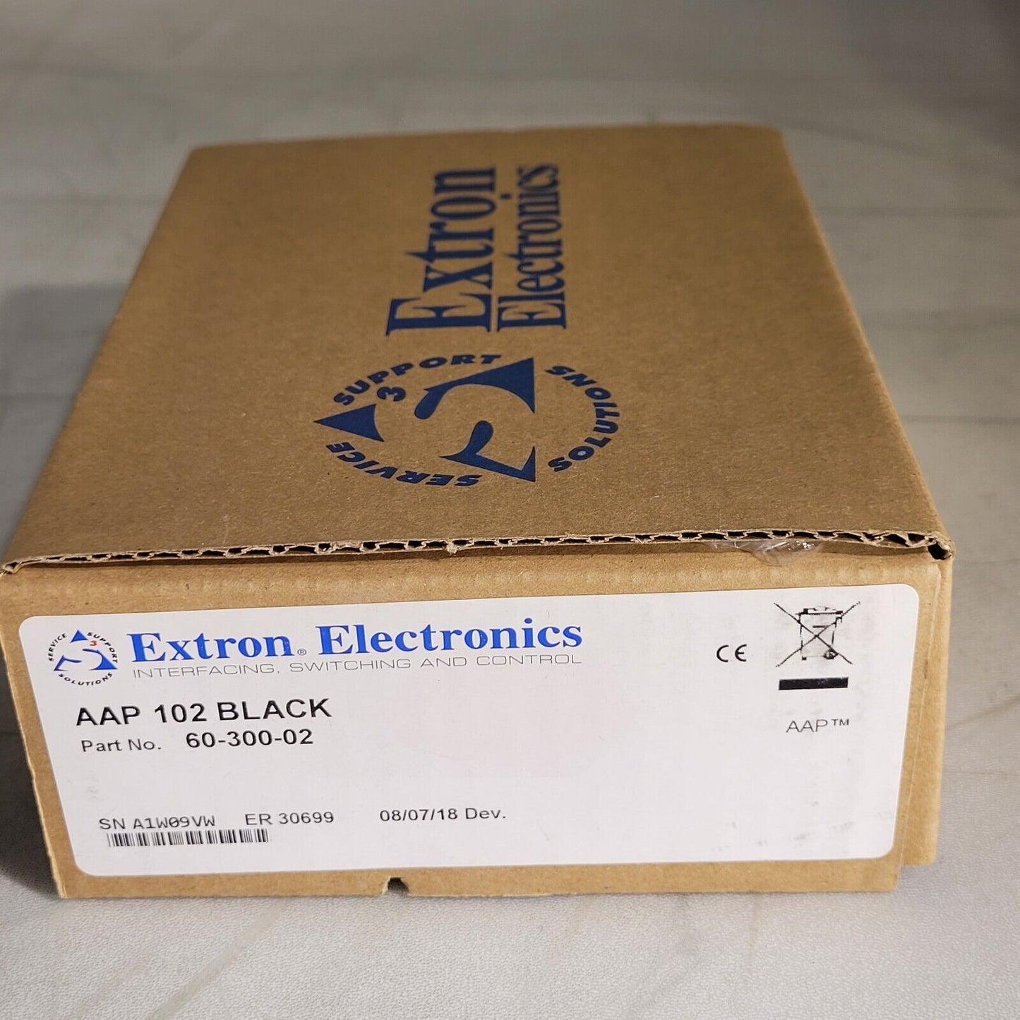 Extron Electronics AAP 102 Black Two-Gang AAP Mounting Frame 60-300-02