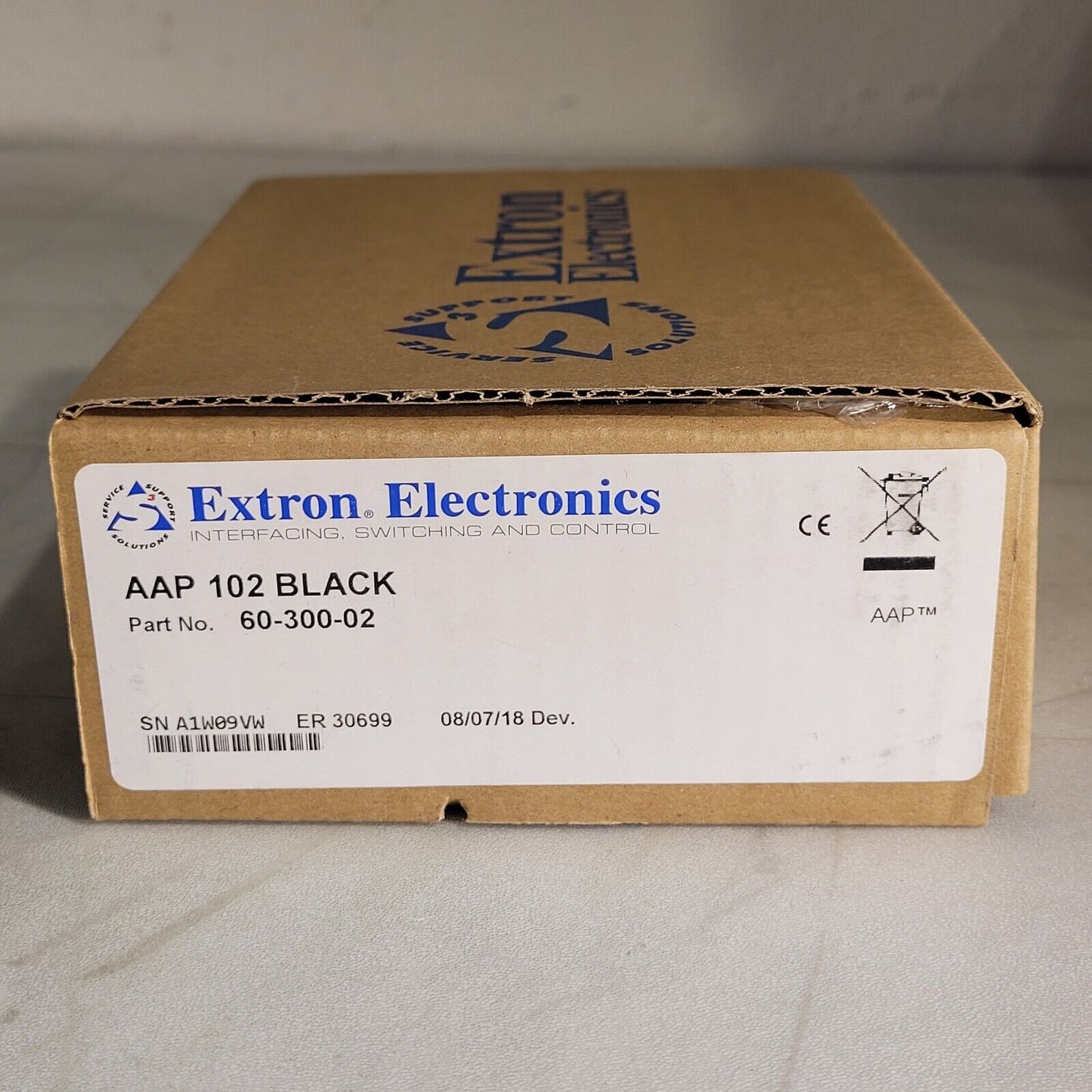 Extron Electronics AAP 102 Black Two-Gang AAP Mounting Frame 60-300-02