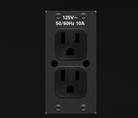 Crestron FTA-PWR-102 FlipTop AC Power Outlet Module Dual NEMA5 Type B 6506848
