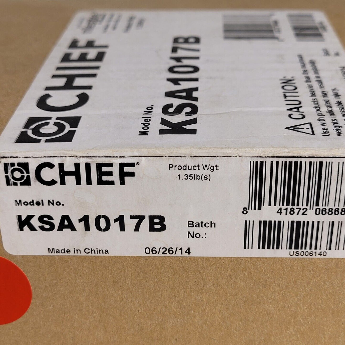 Chief KSA1017B Quick Release Bracket For Small Flat Panels Black