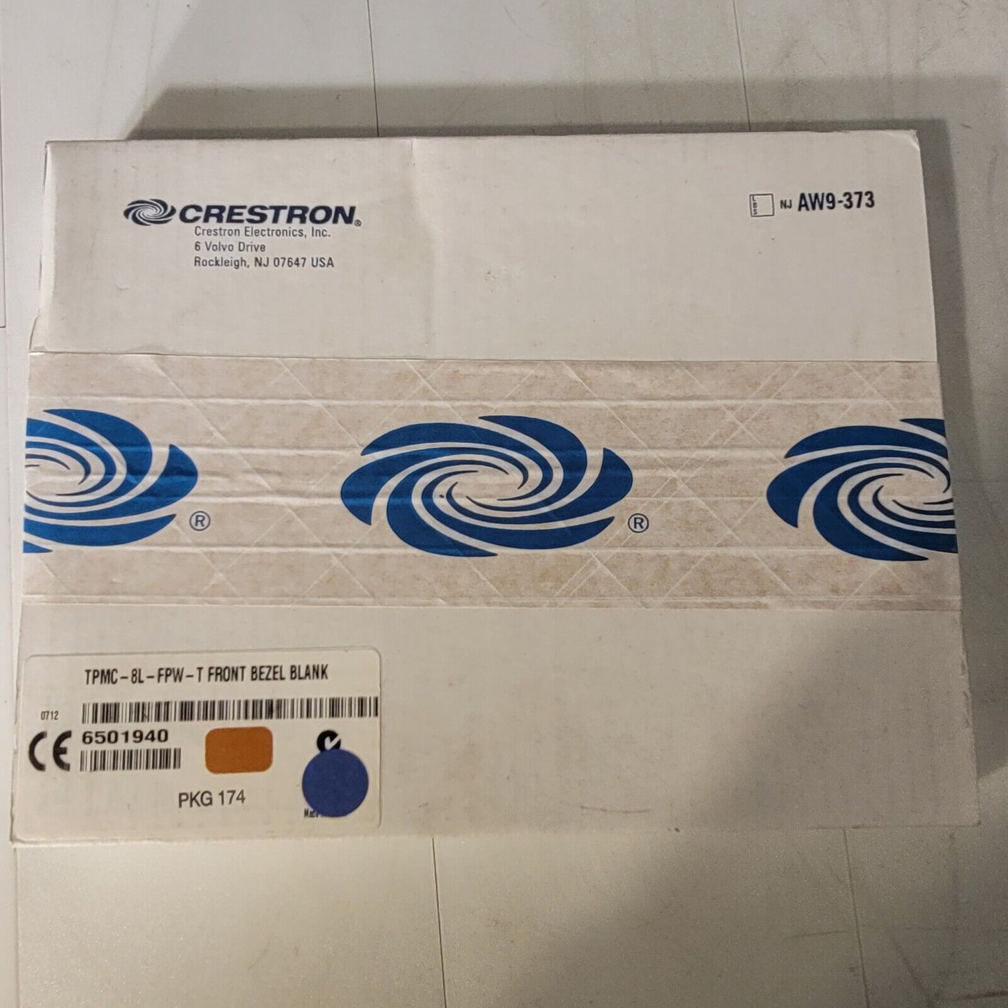 Crestron TPMC-8L-FPW-T Front Bezel Blank