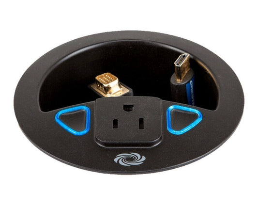 Crestron TT-100-B-T Connect It Cabble Caddy w/ 120V Outlet, No Cables