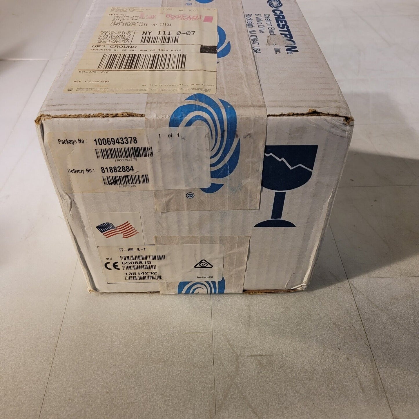 Crestron TT-100-B-T Connect It Cabble Caddy w/ 120V Outlet, No Cables