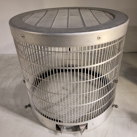 High Vacuum Bell Jar Protective Cover 14" Dia 13" Tall Glass Shatter Shield