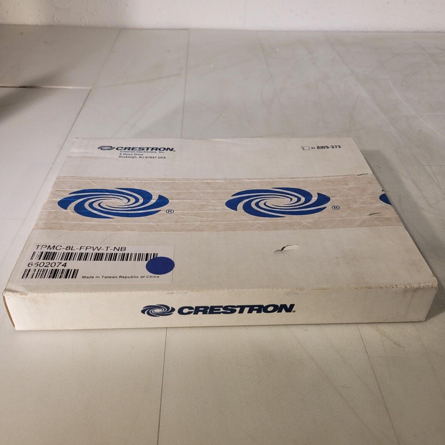 Crestron TPMC-8L-FPW-T-NB White No Button Faceplate Wall Mount Touchpanel