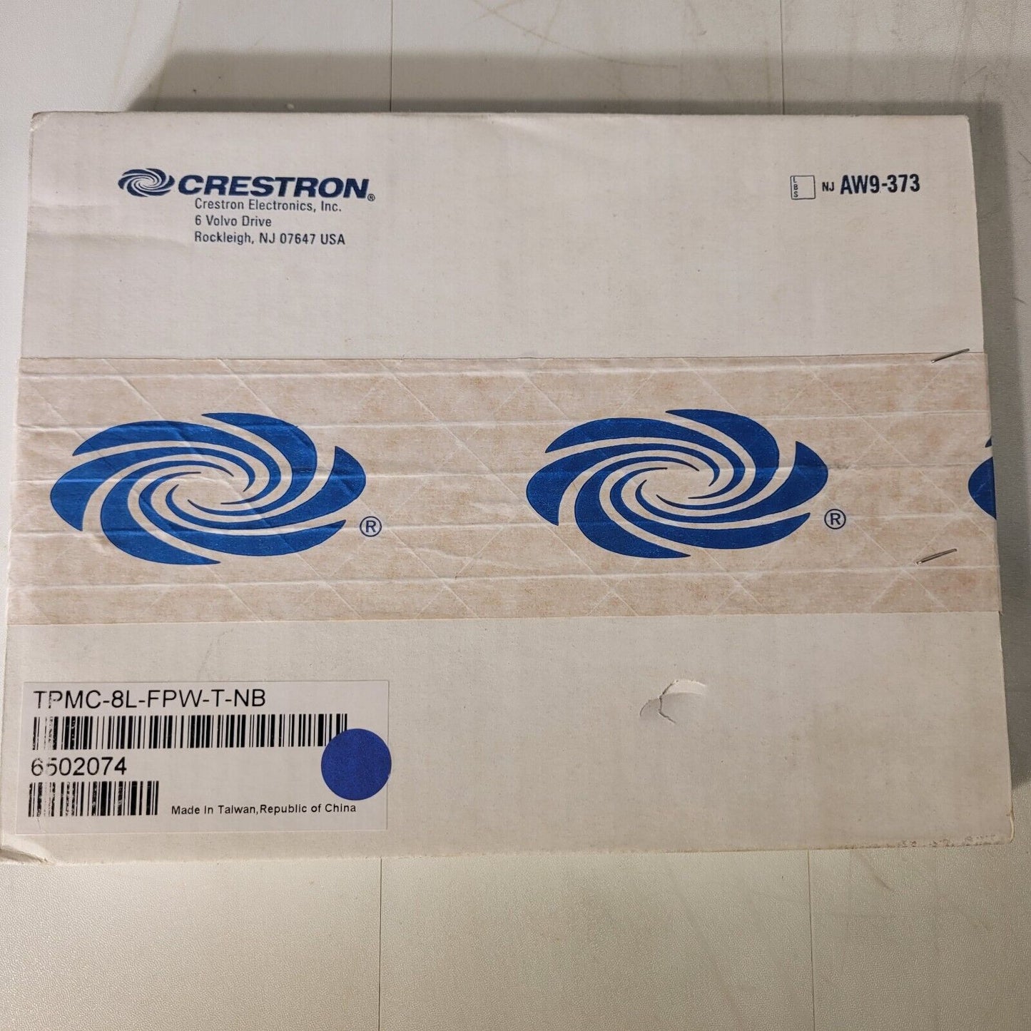 Crestron TPMC-8L-FPW-T-NB White No Button Faceplate Wall Mount Touchpanel